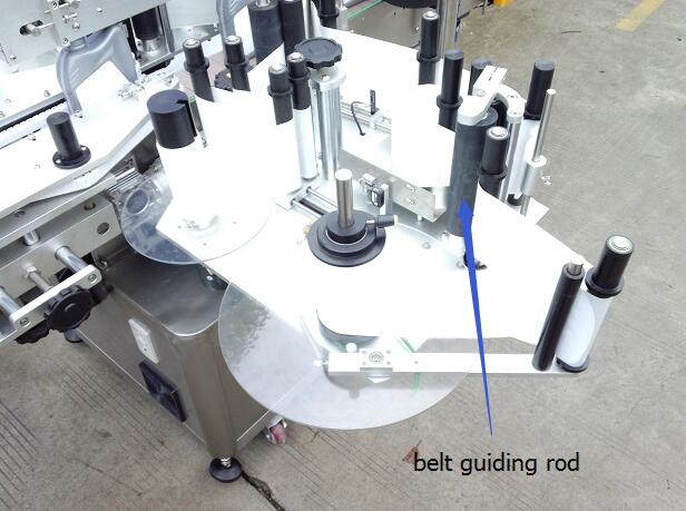 帶轉盤的物體檢測魔術眼自動雙面不干膠貼標機